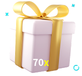 Receba seus bônus de boas-vindas no 70x